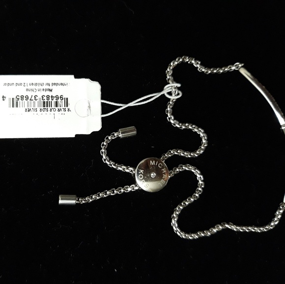Michael Kors sterling silver slider bracelet - Picture 2 of 8